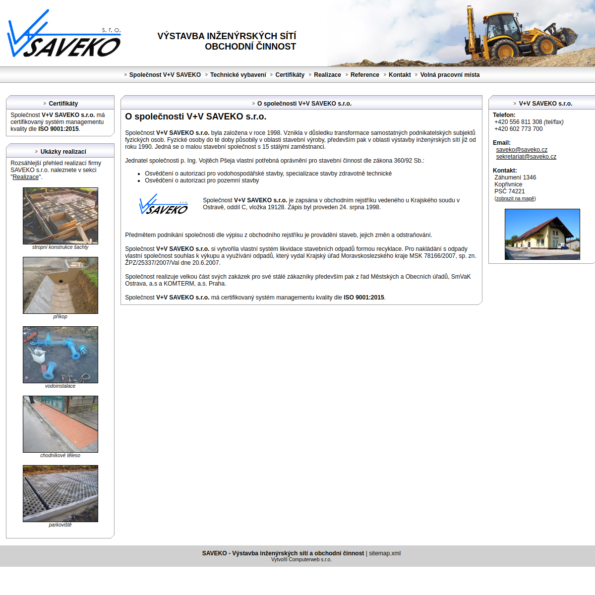 V+V SAVEKO website