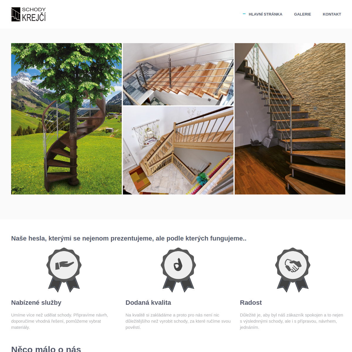 Schody Krejčí website