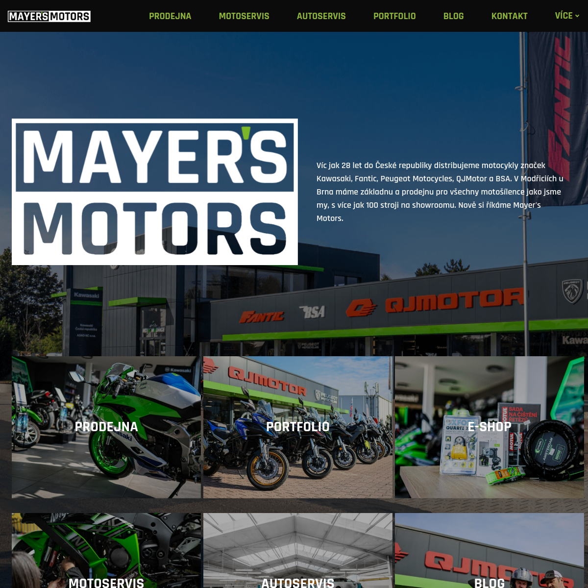 Mayer's Motors website