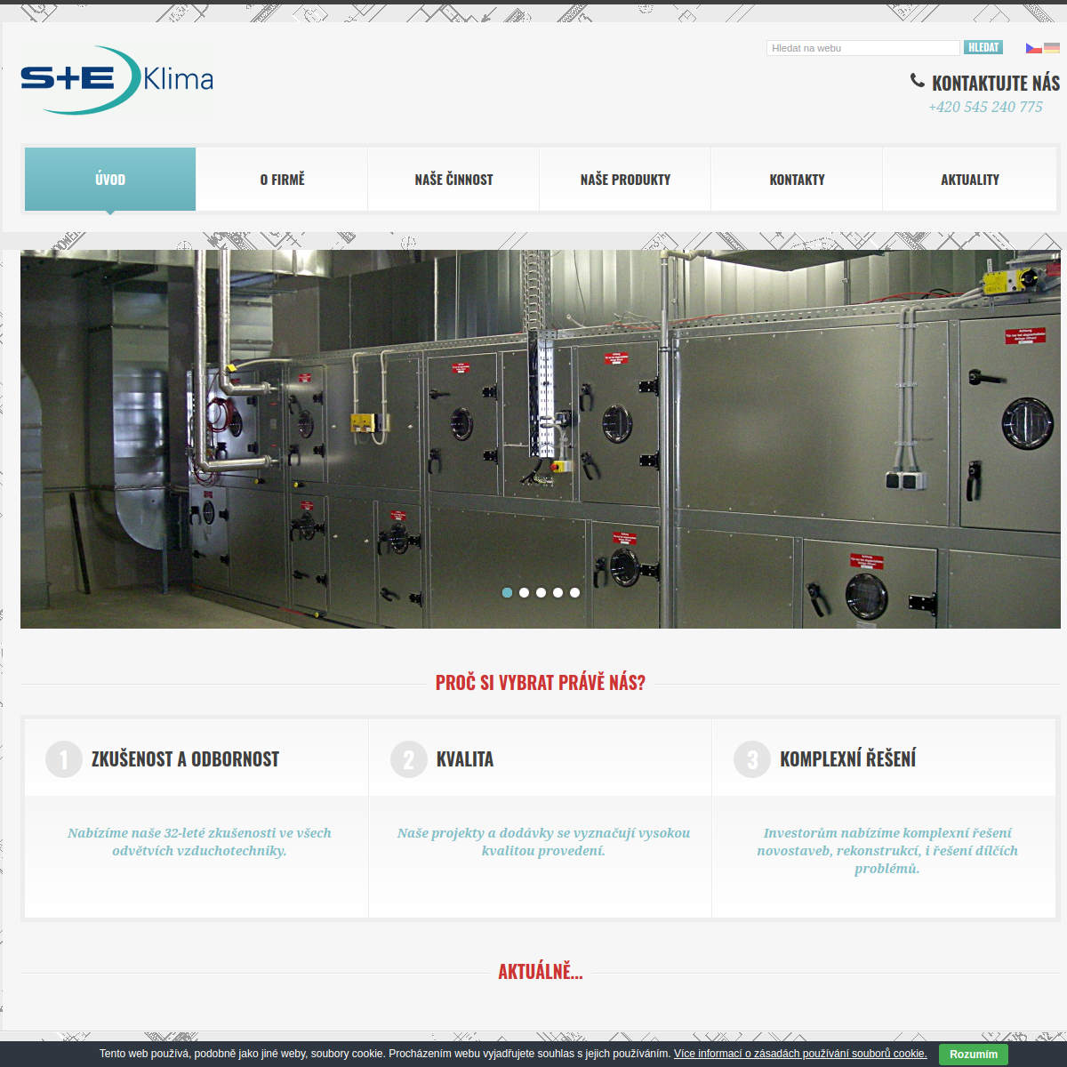 S+E Klima, k.s. website