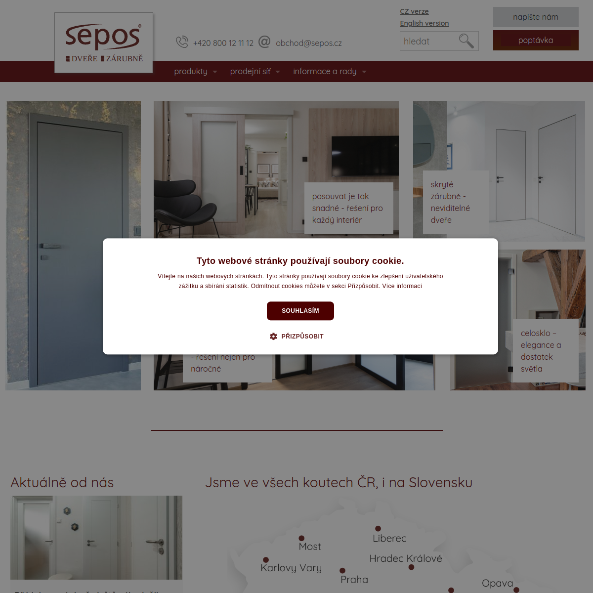 SEPOS, s.r.o. website