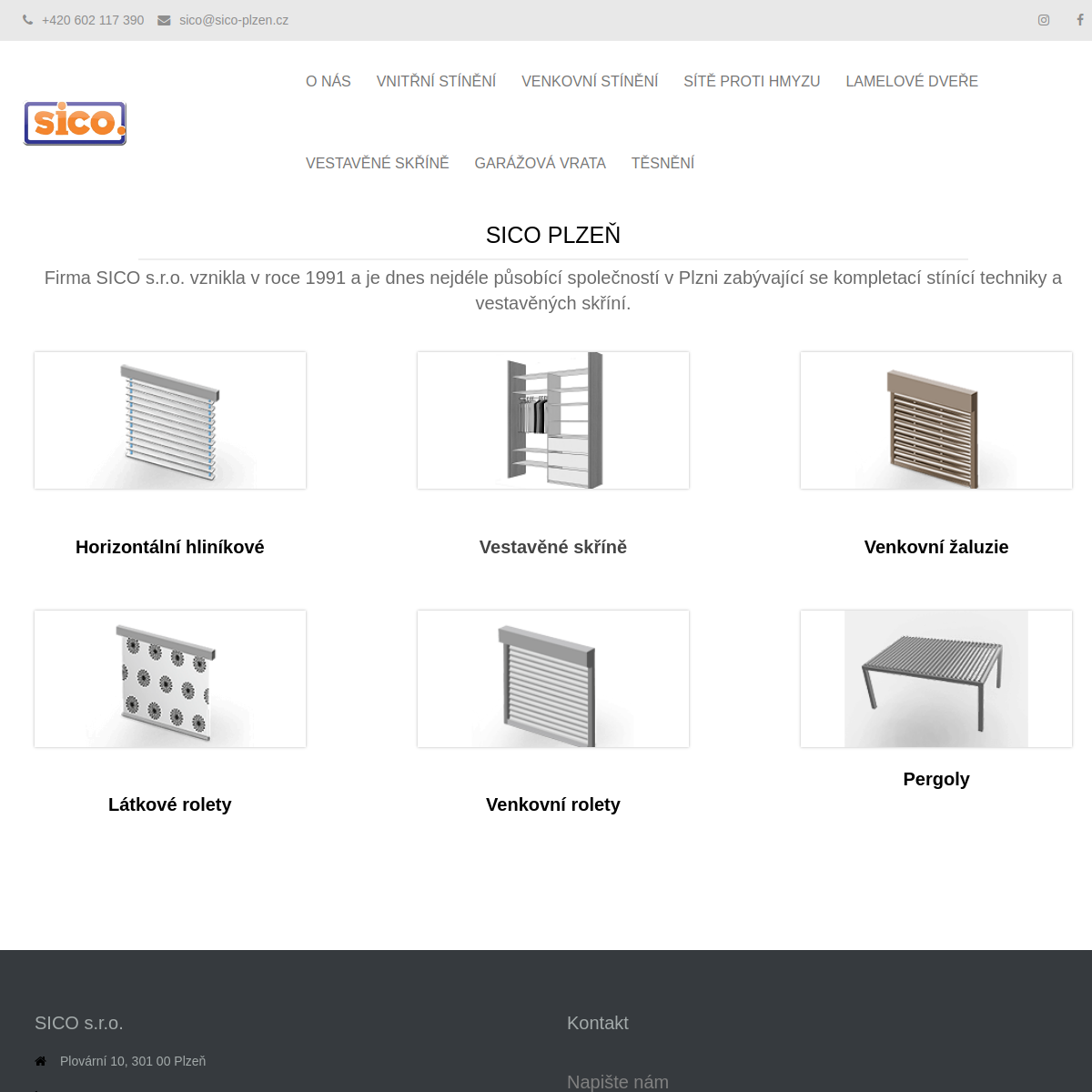 SICO PLZEŇ website