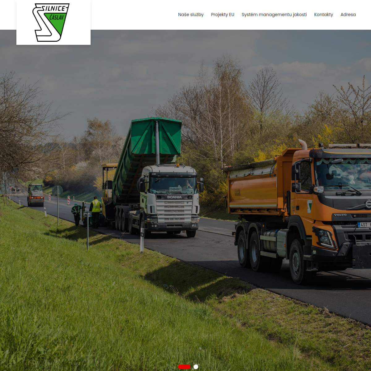 SILNICE ČÁSLAV - HOLDING, a.s. website