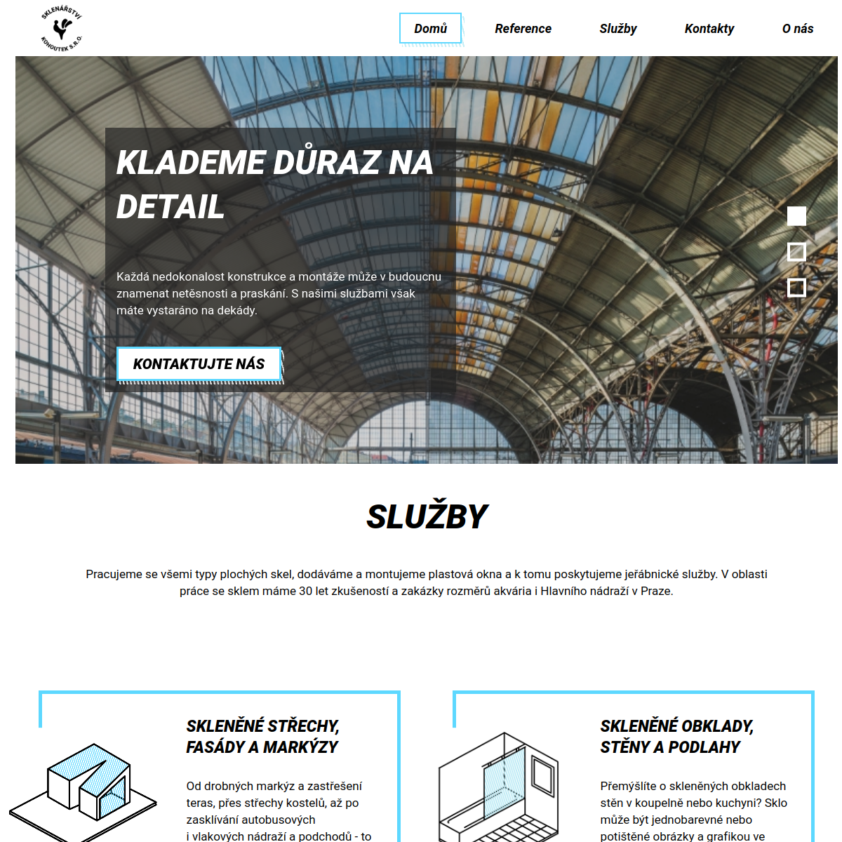 Sklenářství Kohoutek website