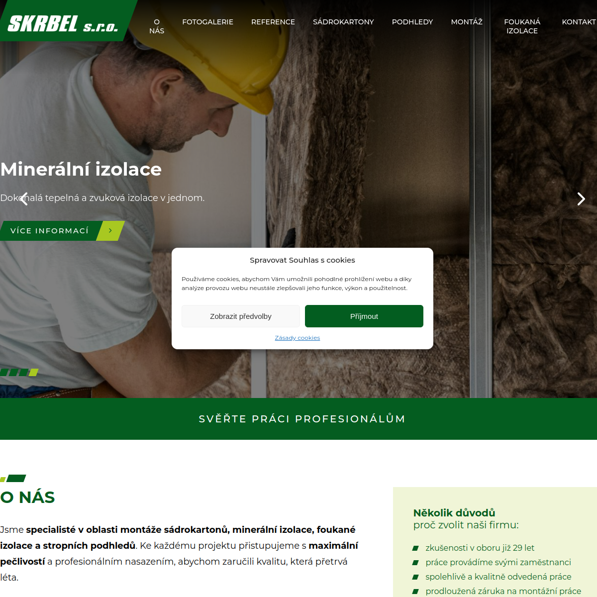SKRBEL- SÁDROKARTONY website
