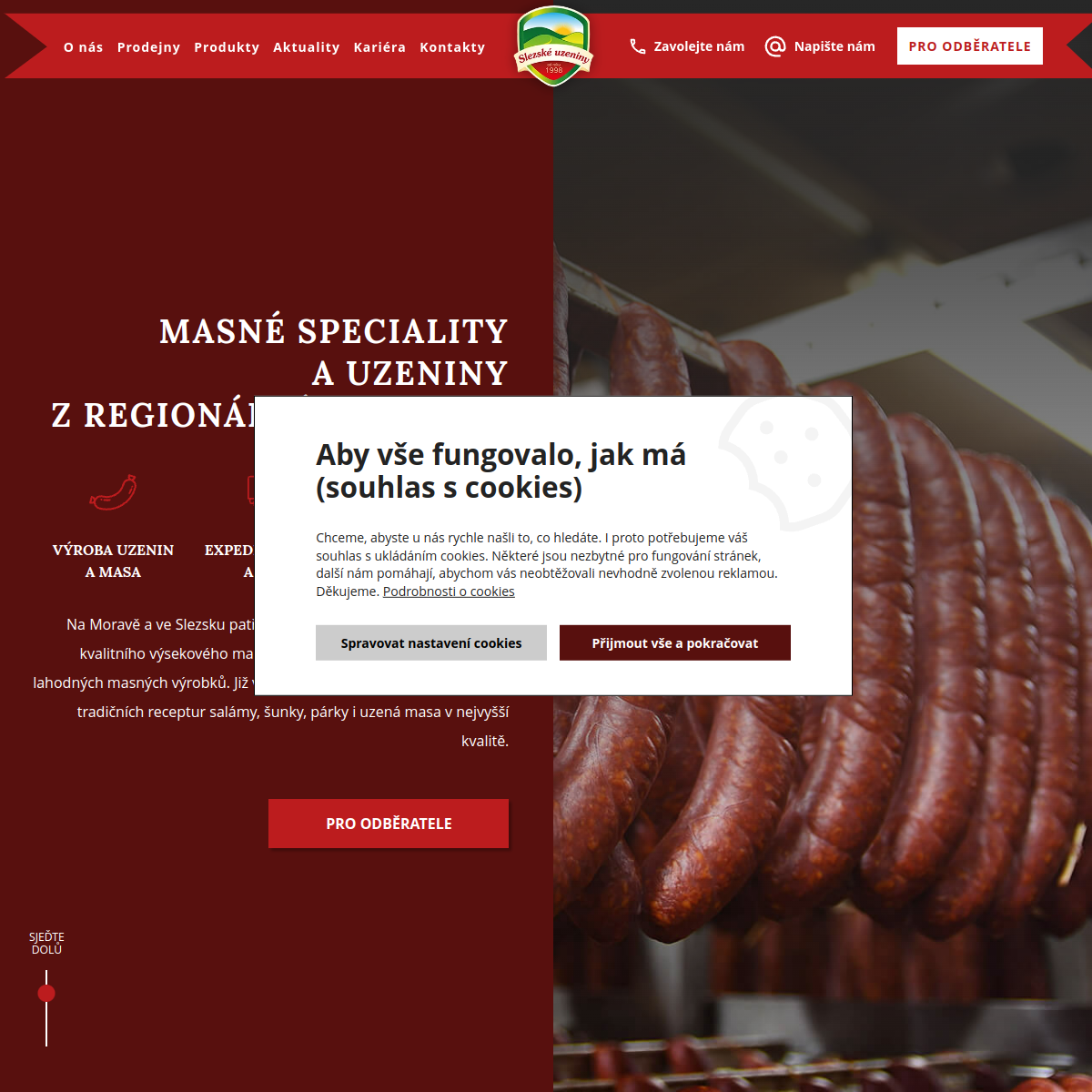 TĚŠÍNSKÉ JATKY HOLDING, s.r.o. website