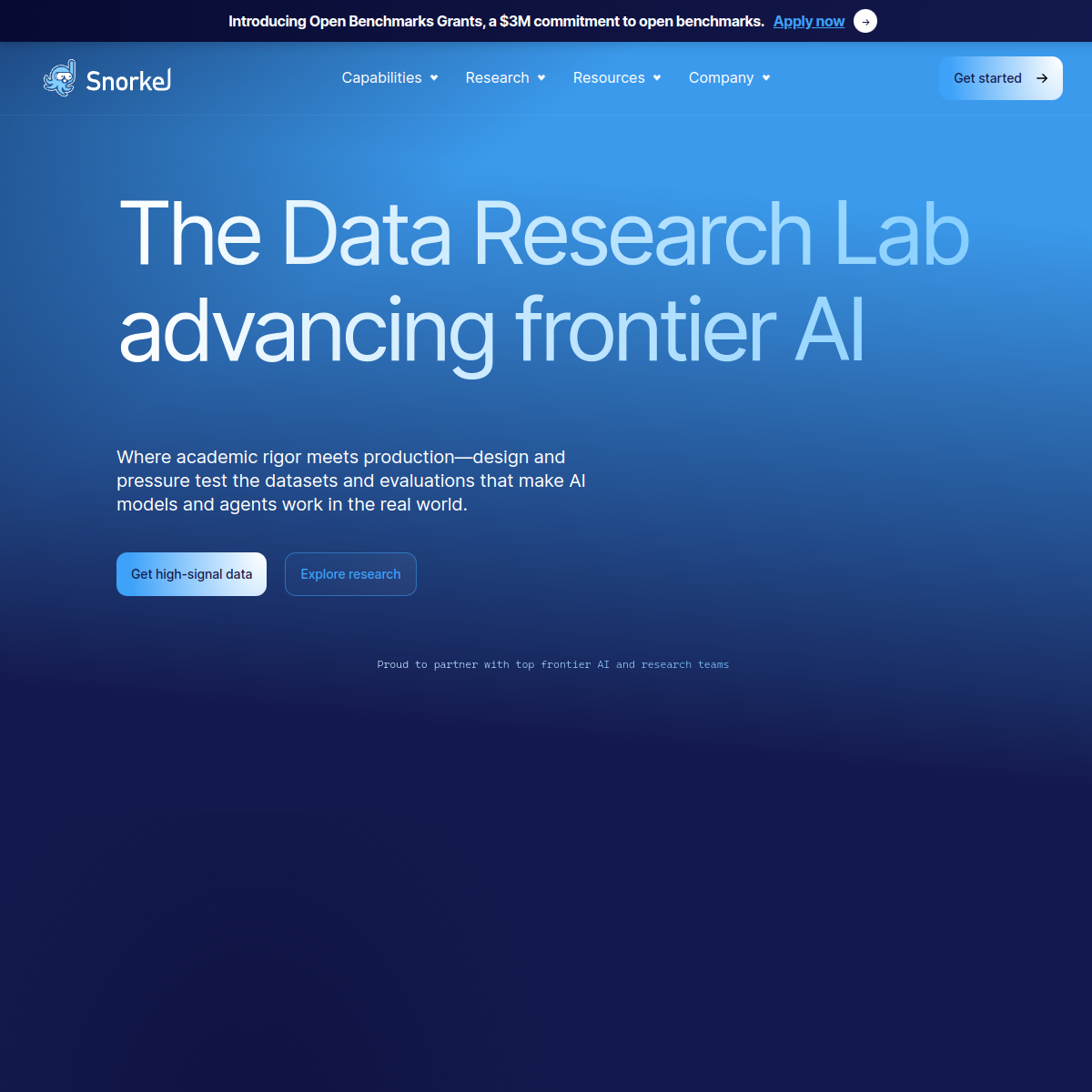 Snorkel AI screenshot 2