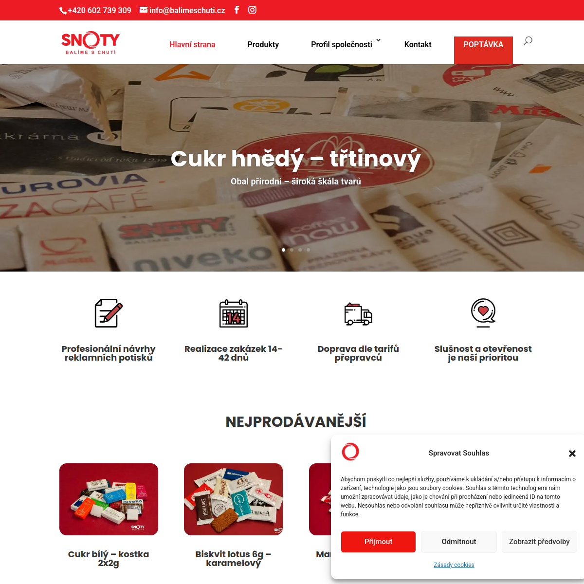 SNOTY, s.r.o. website