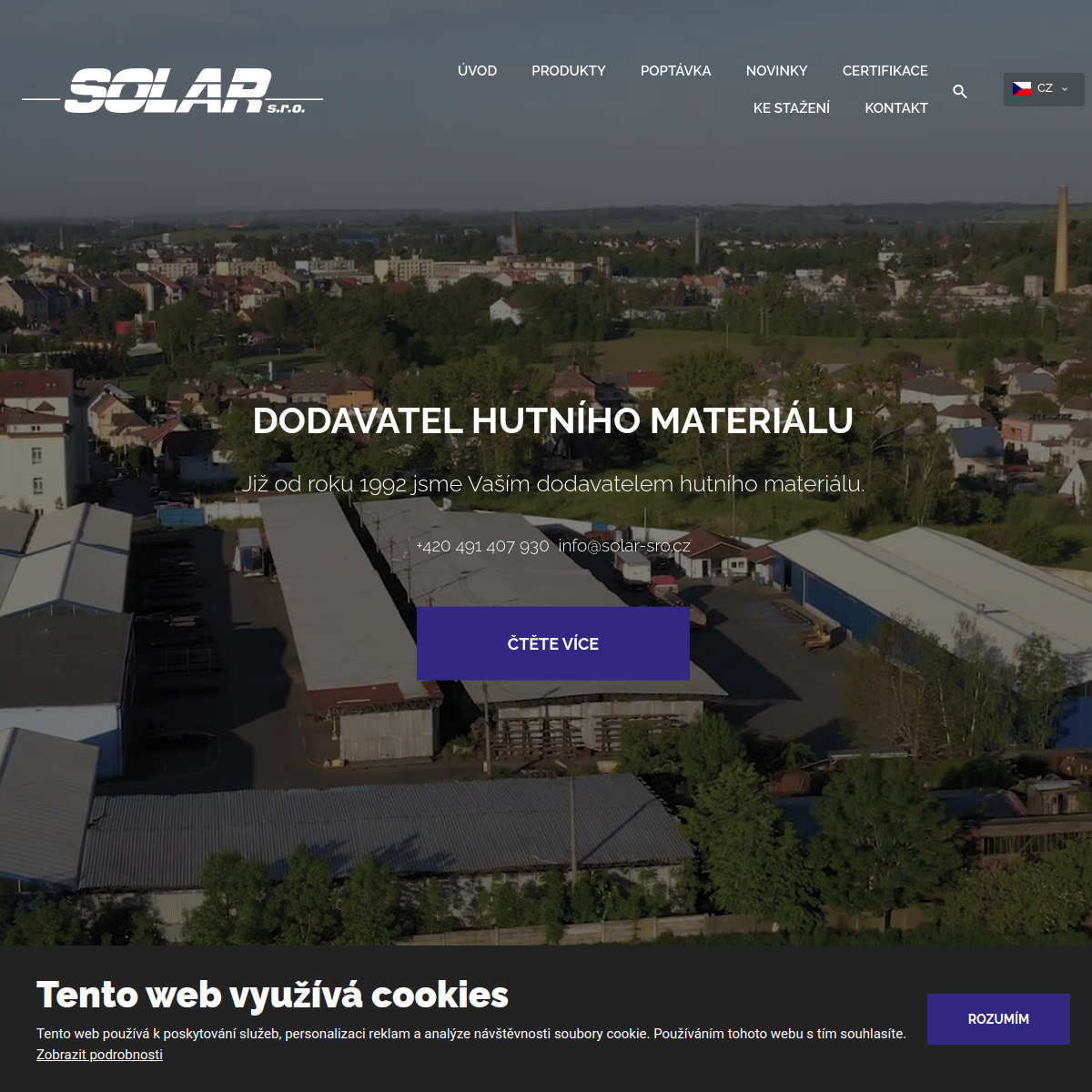 Solar, spol. s r.o. website