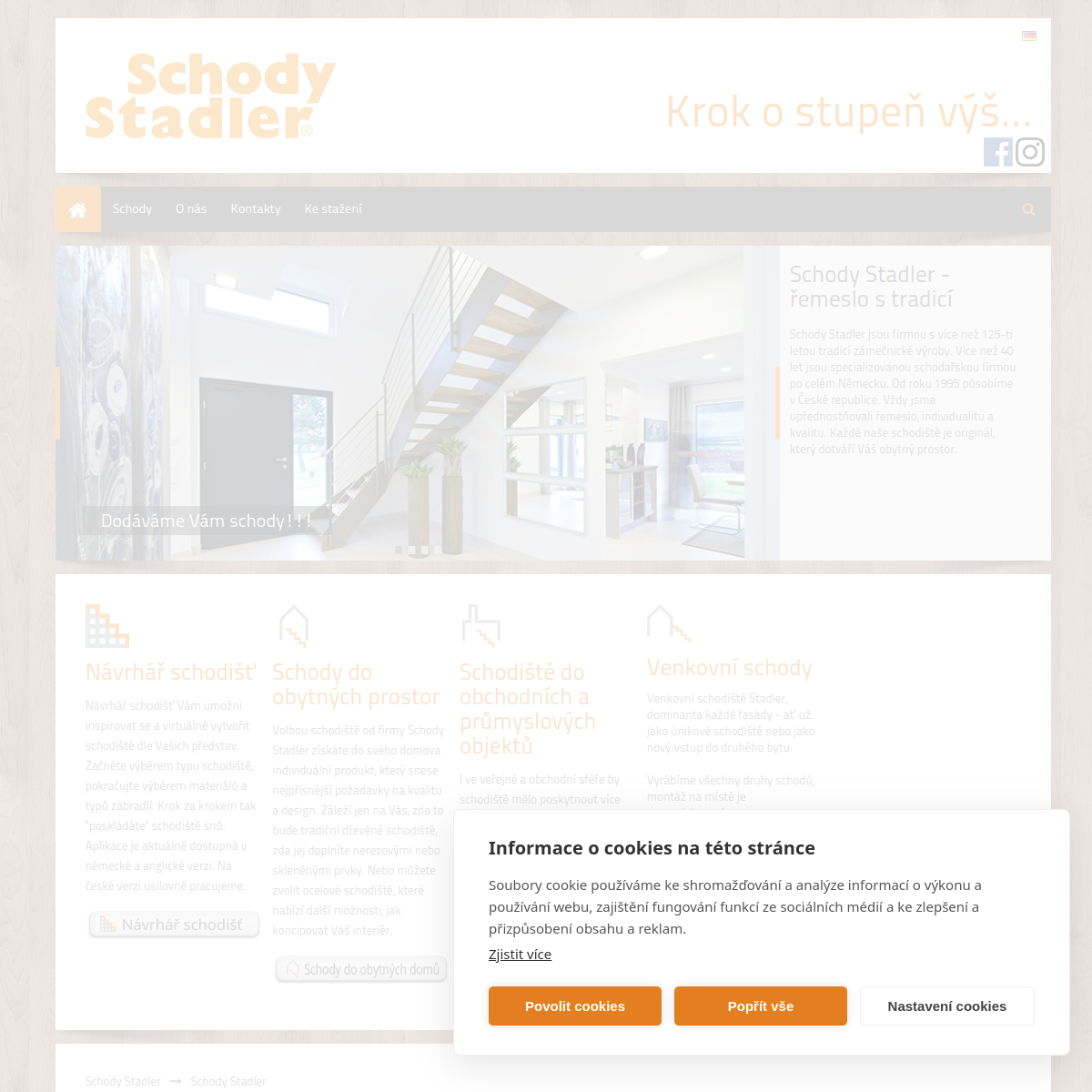 Schody Stadler, s.r.o. website