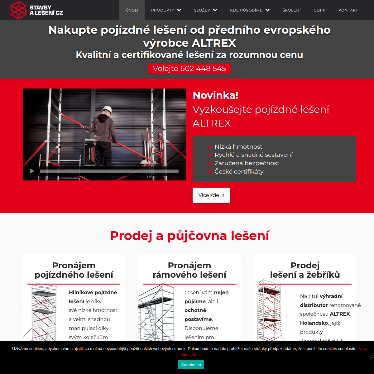 Stavby a lešení CZ, s.r.o. website