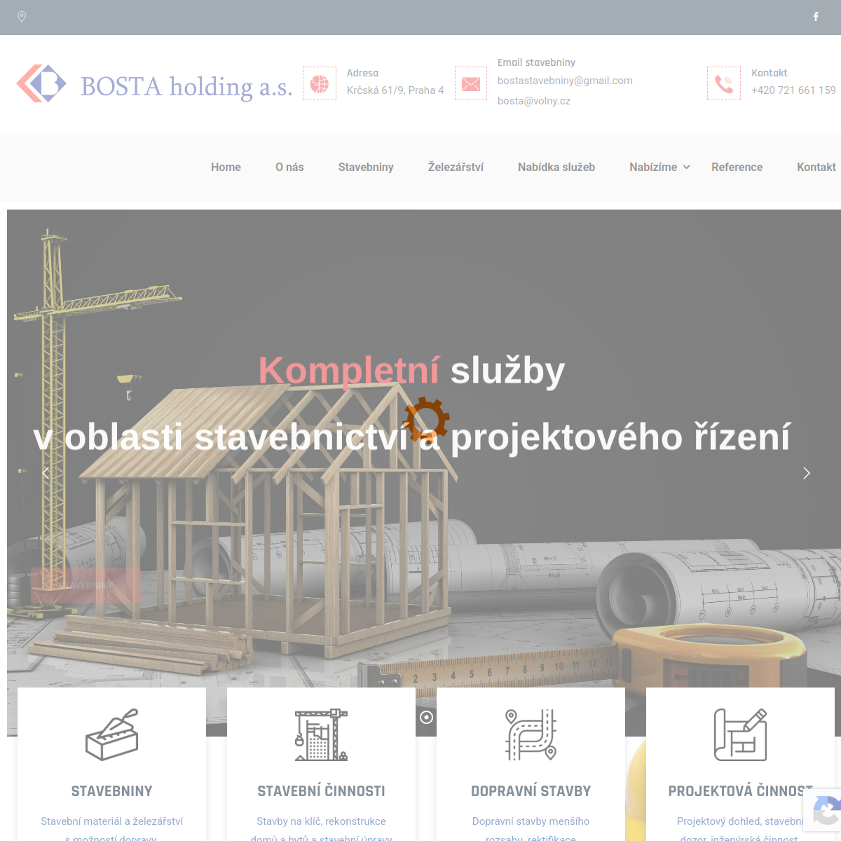 BOSTA HOLDING, a.s. website