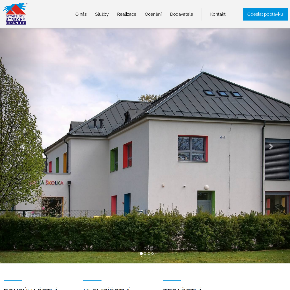 Stavitelství střechy s.r.o. website