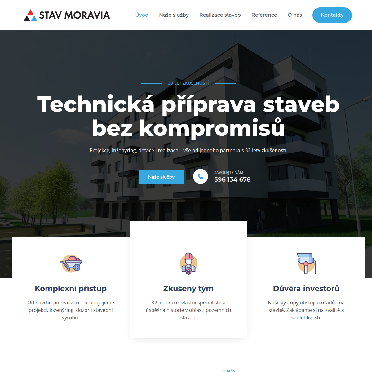 STAV MORAVIA, spol. s r.o. website