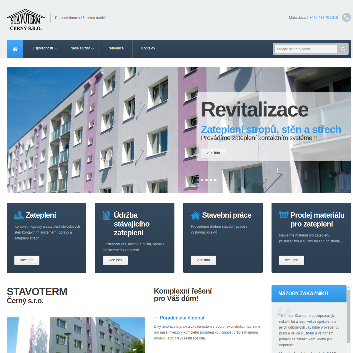 Stavoterm Černý, s.r.o. website