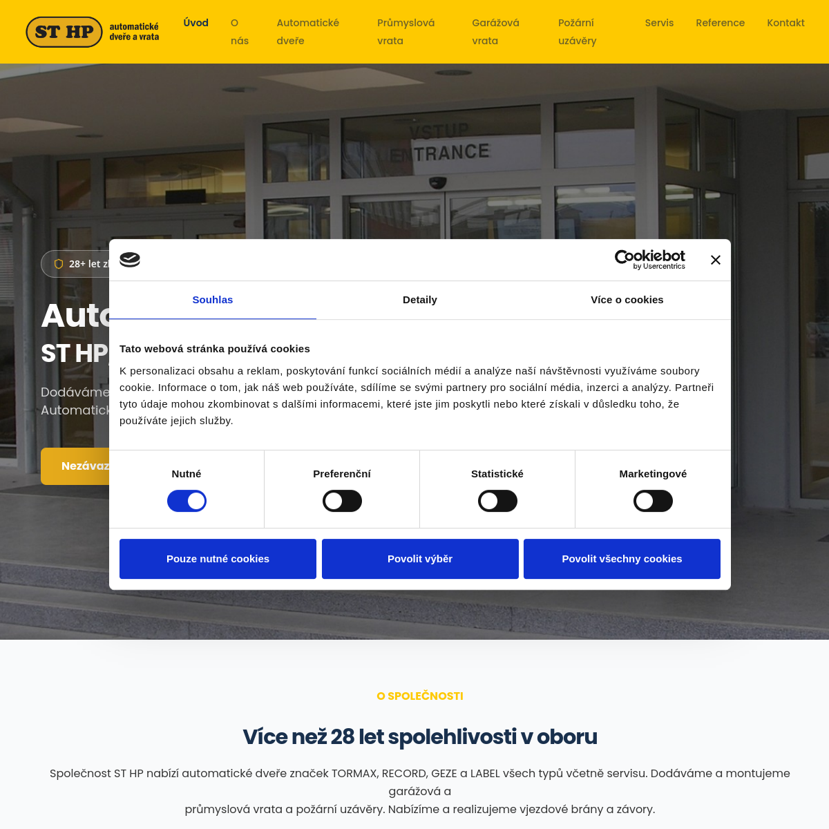 ST HP, s.r.o. website