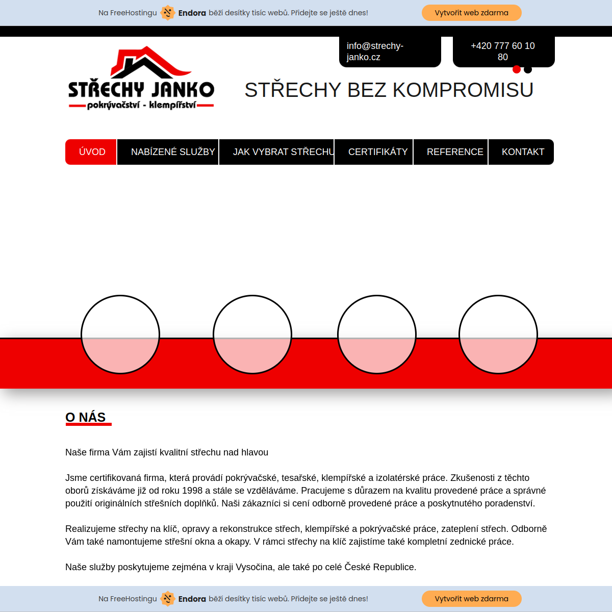 Pokrývačství - Klempířství Martin Janko website