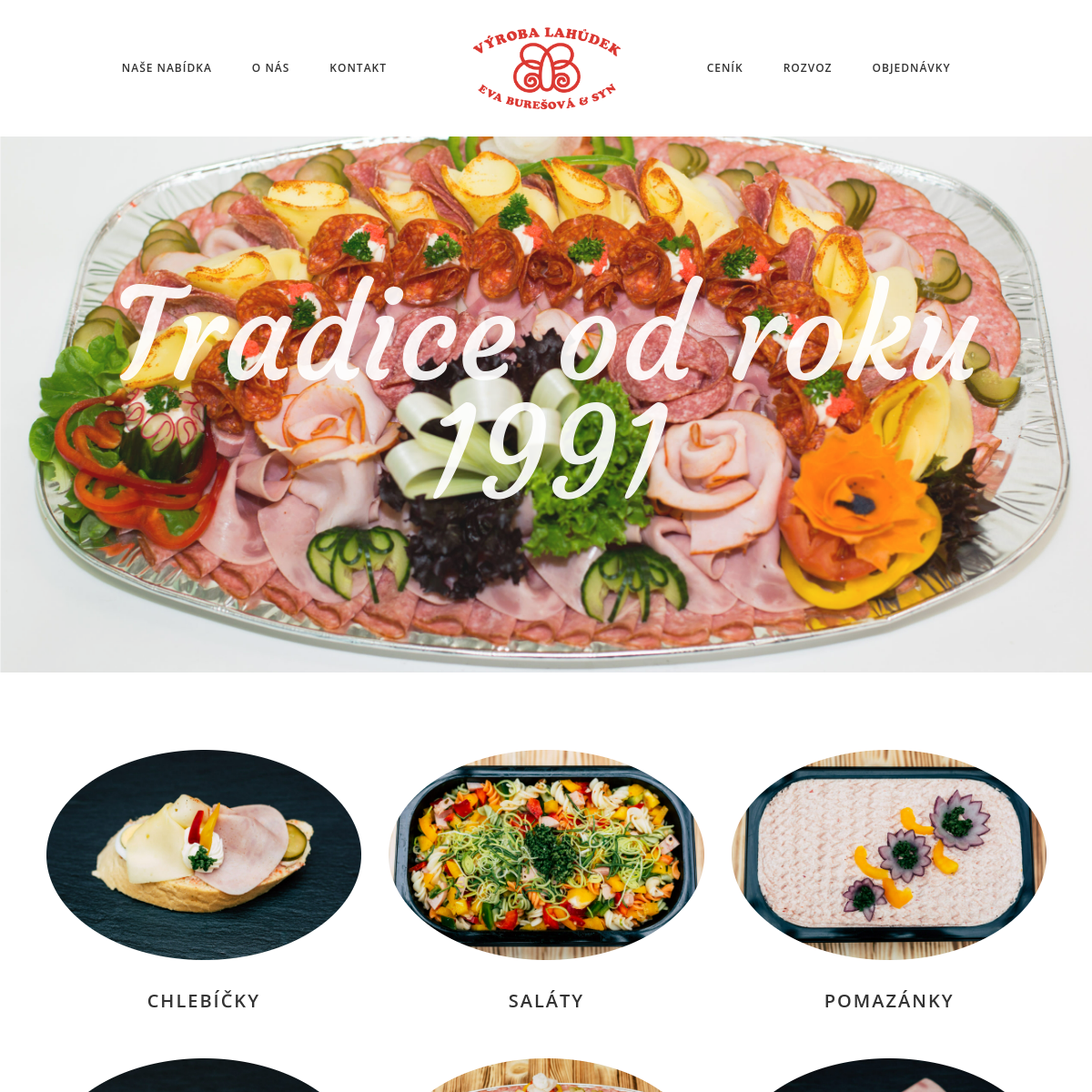 VÝROBA LAHŮDEK Eva Burešová & syn website