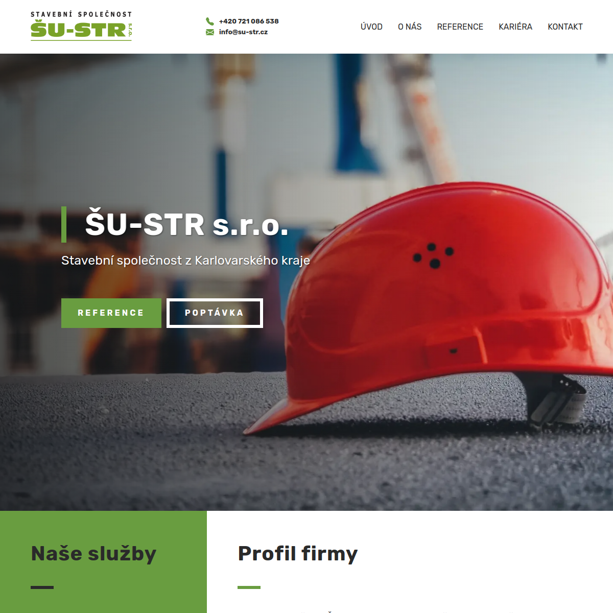 ŠU-STR, s.r.o. website