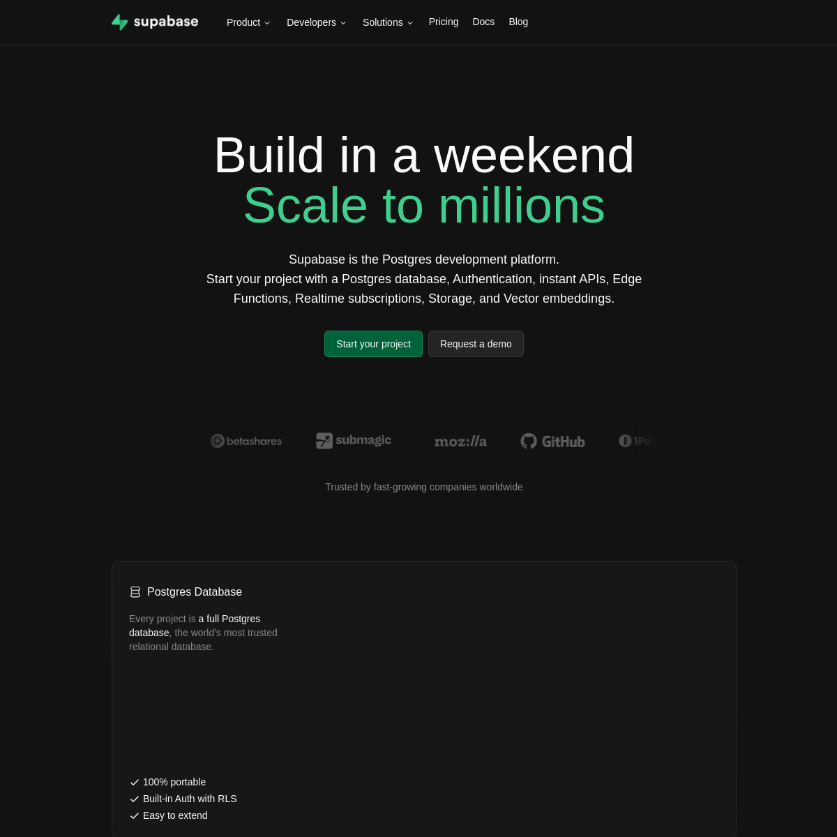 Supabase screenshot 2