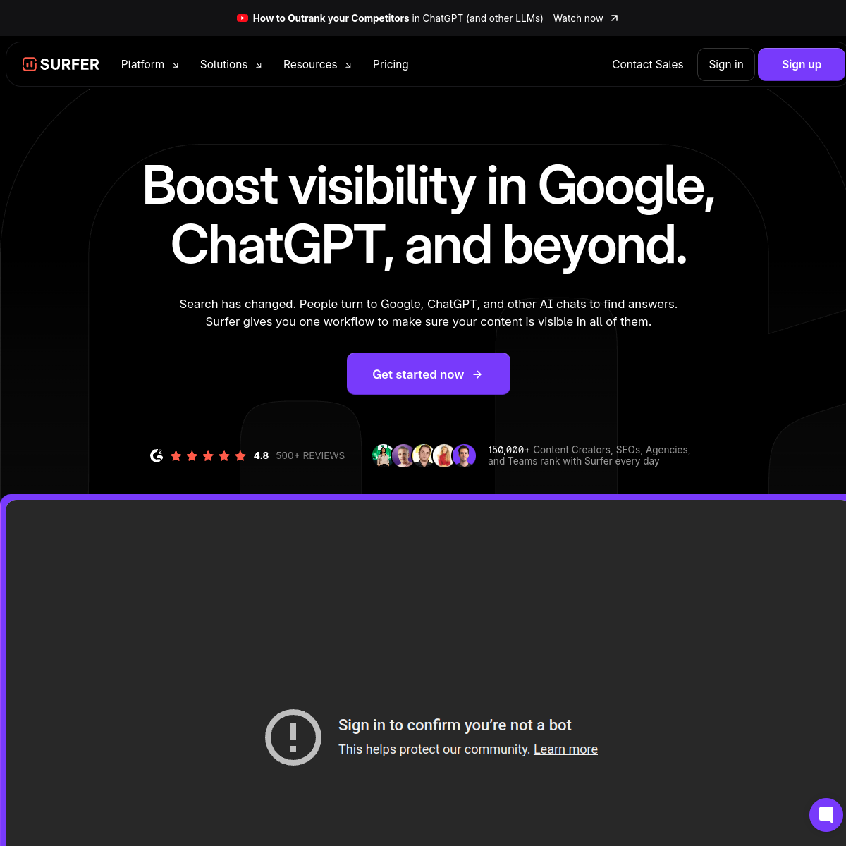 Surfer SEO screenshot 2