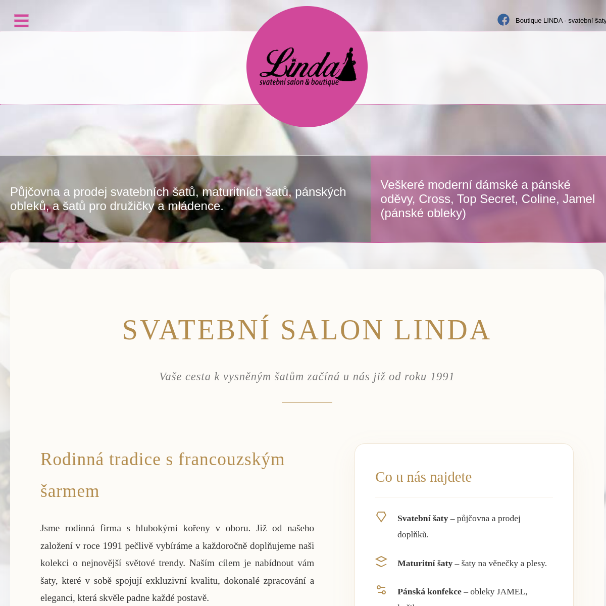 Boutique Linda website
