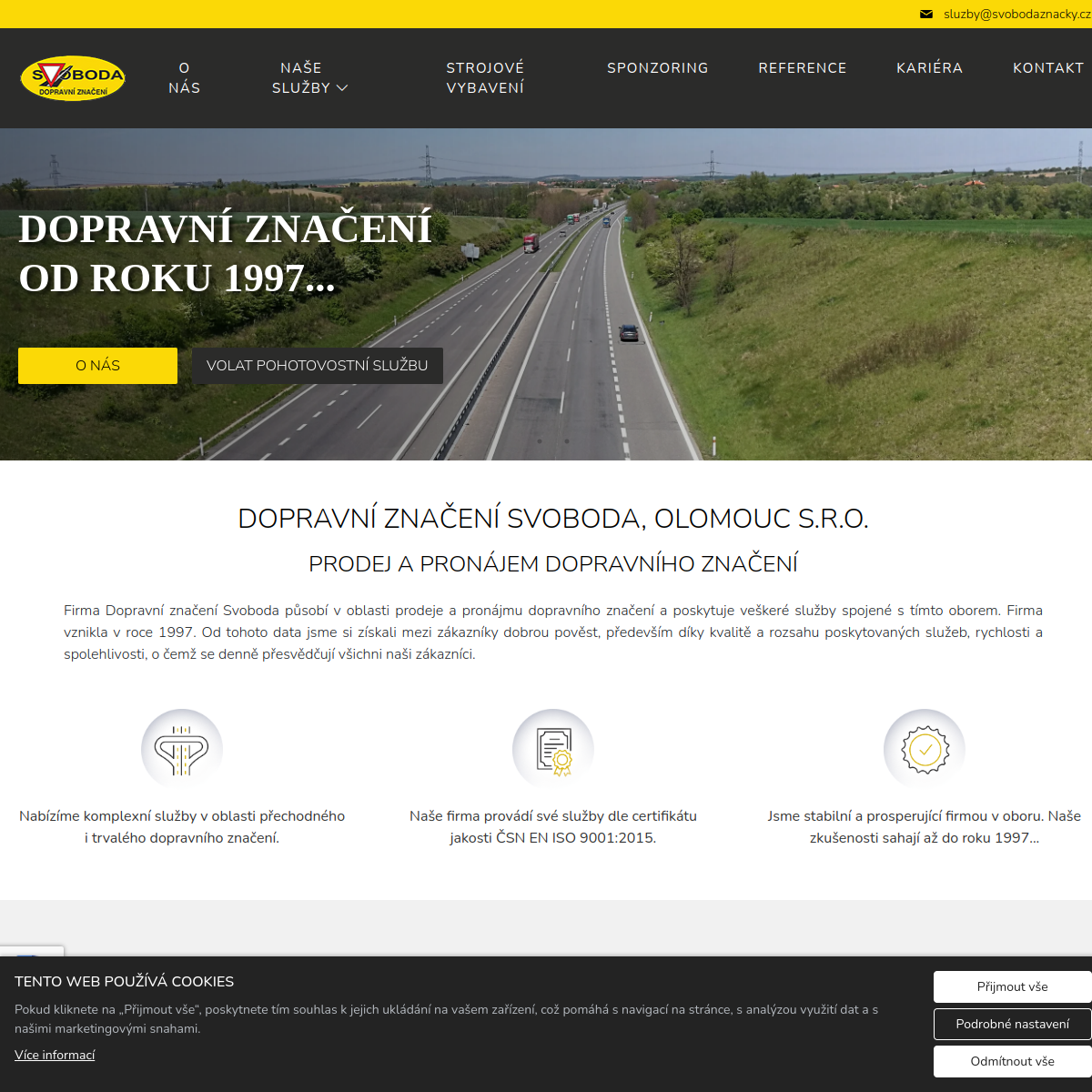 Dopravní značení Svoboda website