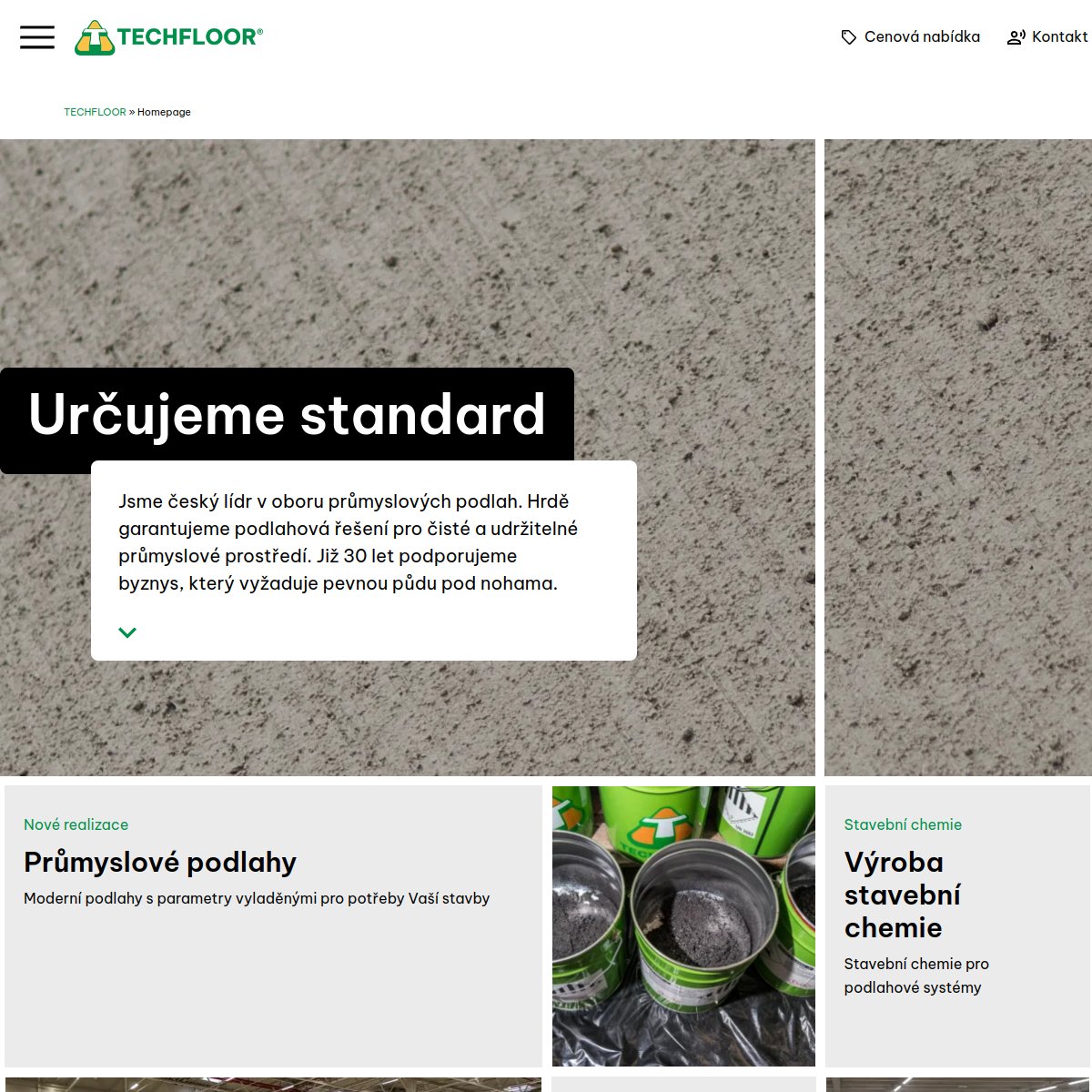 TECHFLOOR s.r.o. website