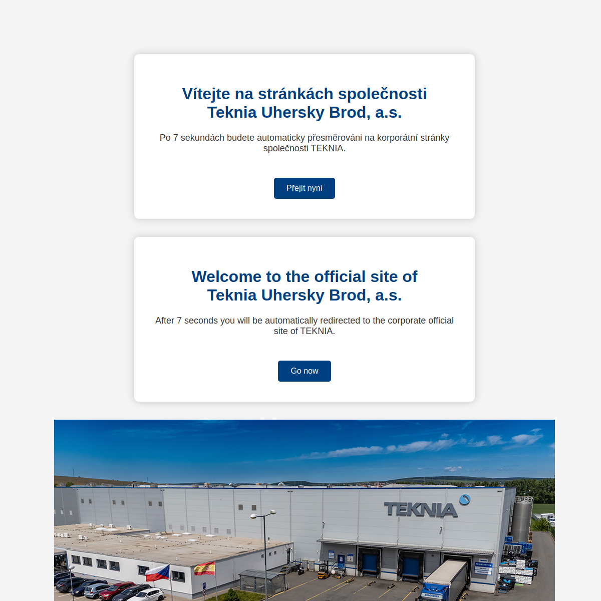 Teknia Uhersky Brod, a.s. website
