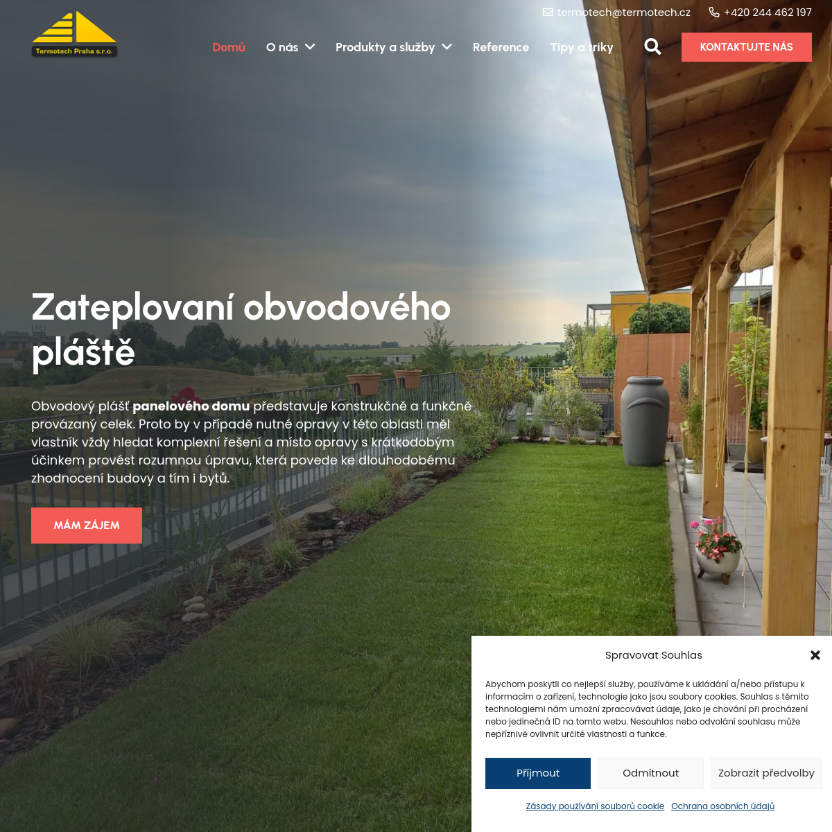 Termotech Praha, s.r.o. website