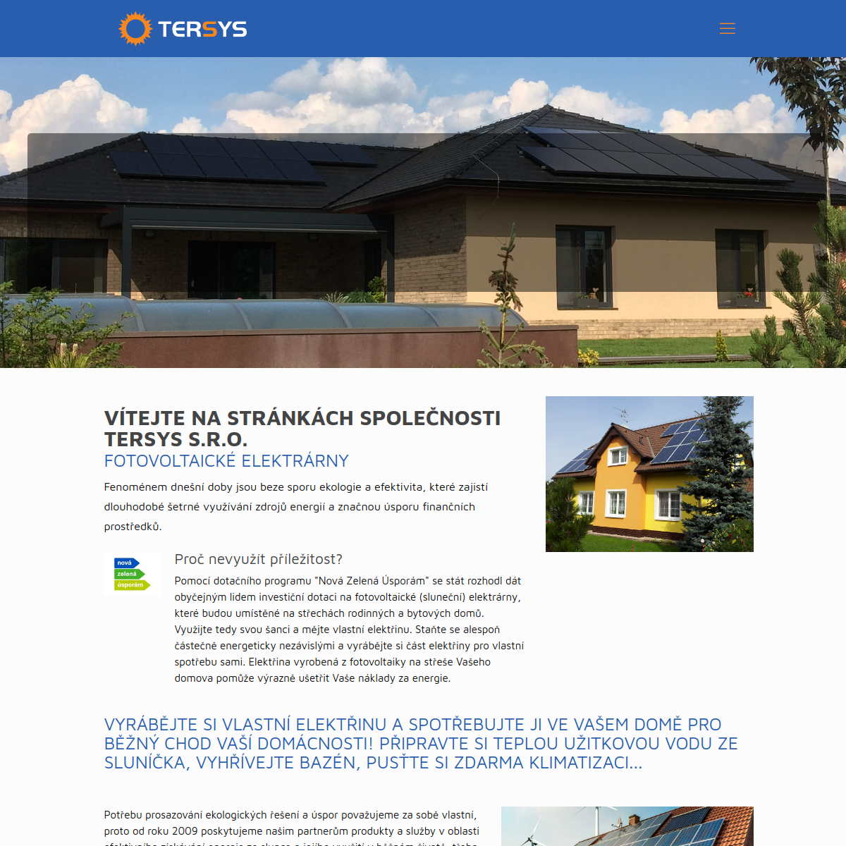 TERSYS, s.r.o. website
