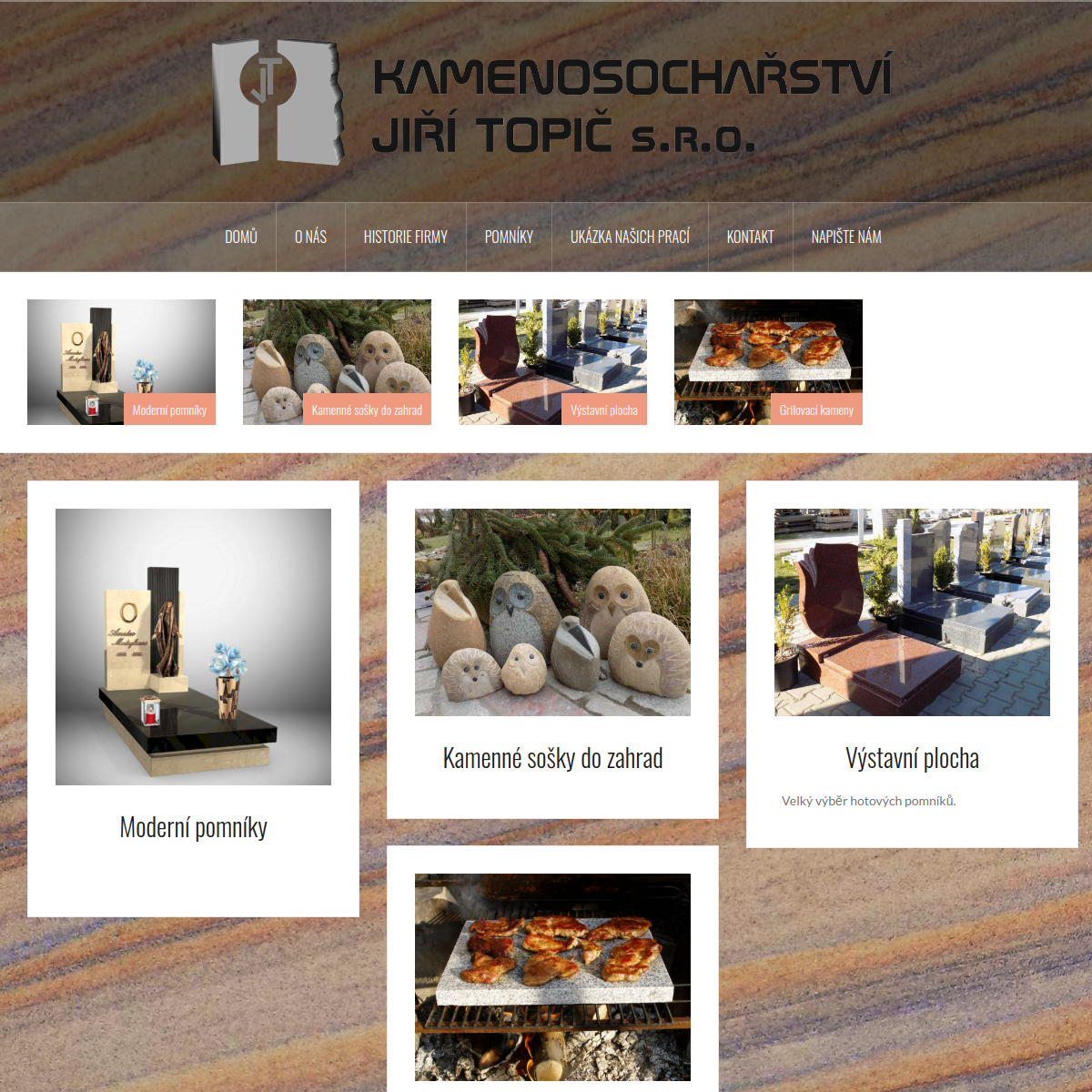 Kamenosochařství - Jiří Topič website