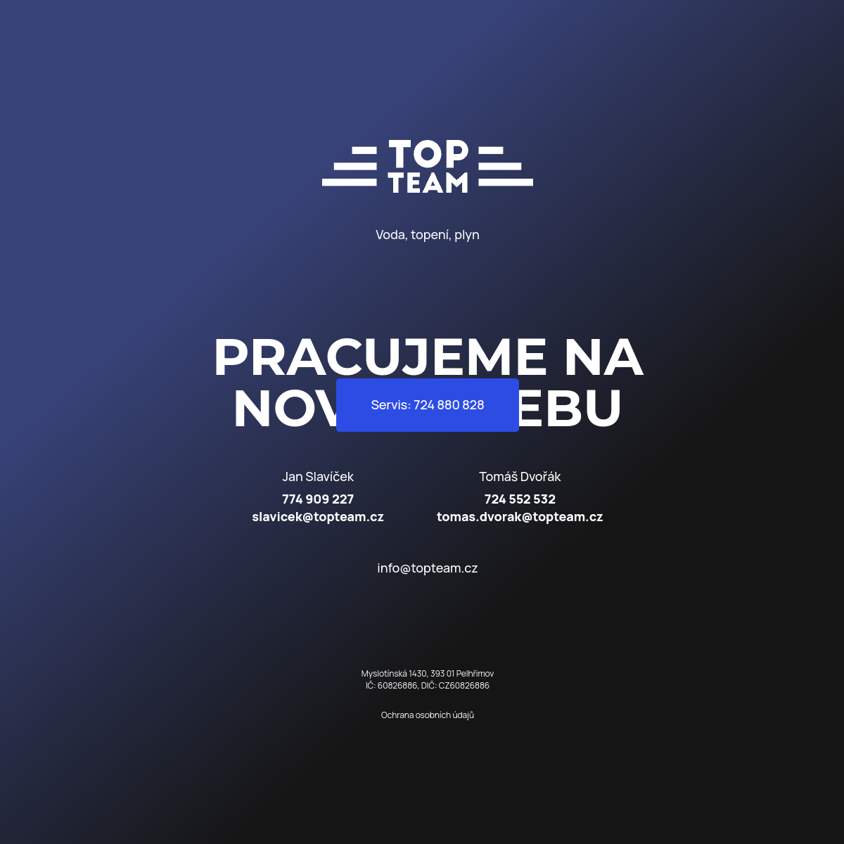 TOP TEAM website