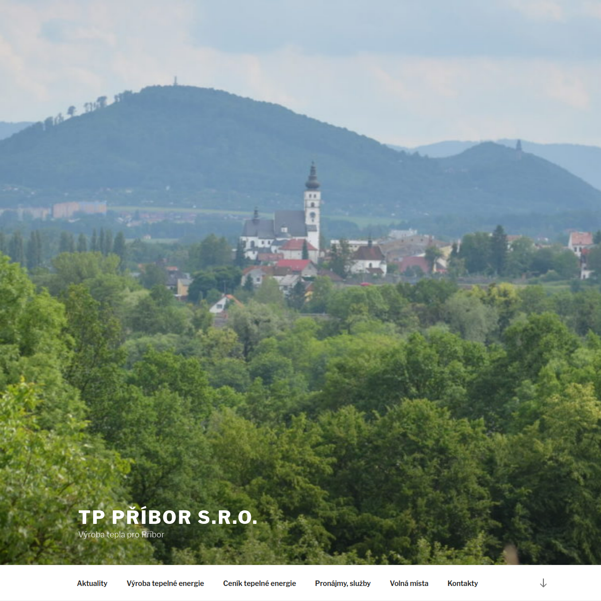 TP PŘÍBOR, s.r.o. website
