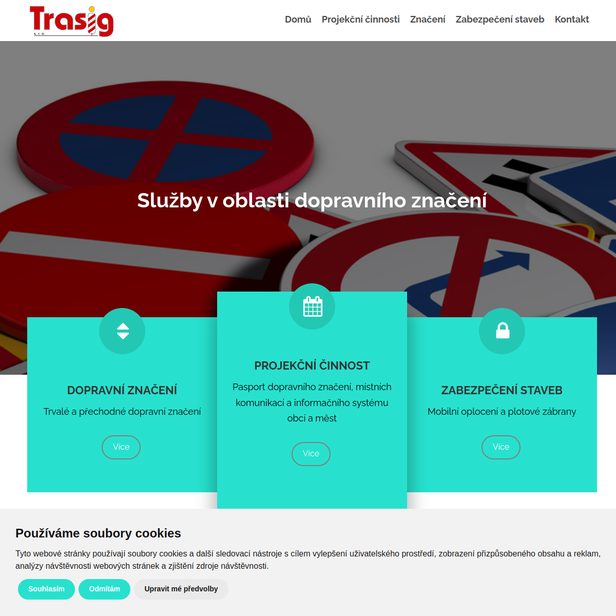 TRASIG, s.r.o. website