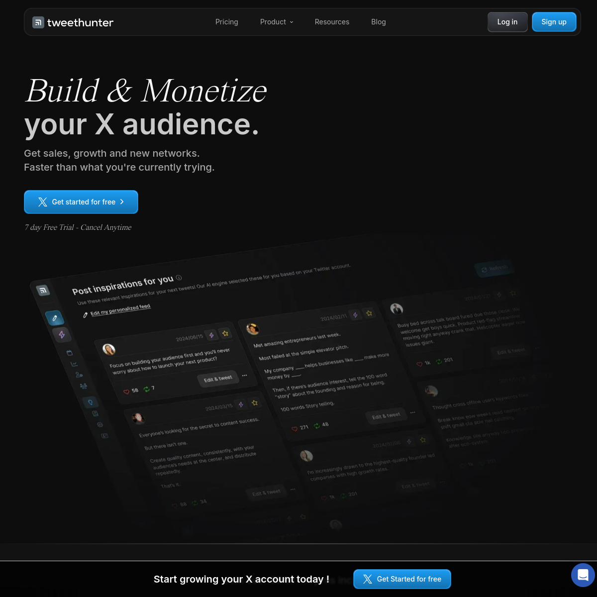 Tweet Hunter screenshot 2