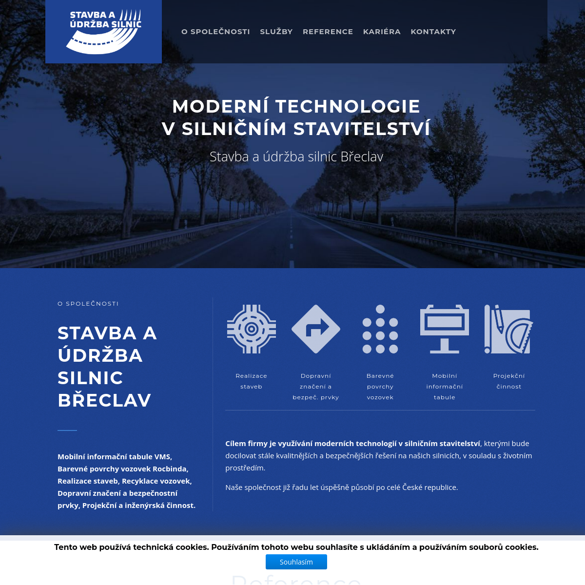 Stavba a údržba silnic, s.r.o. website