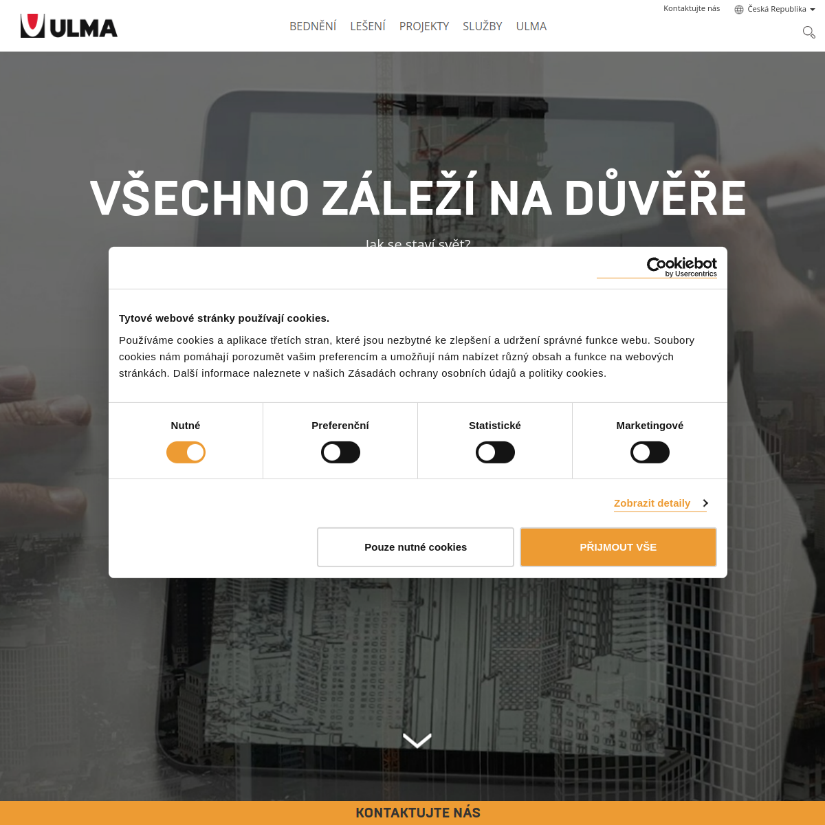 ULMA Construcción CZ, s.r.o. website