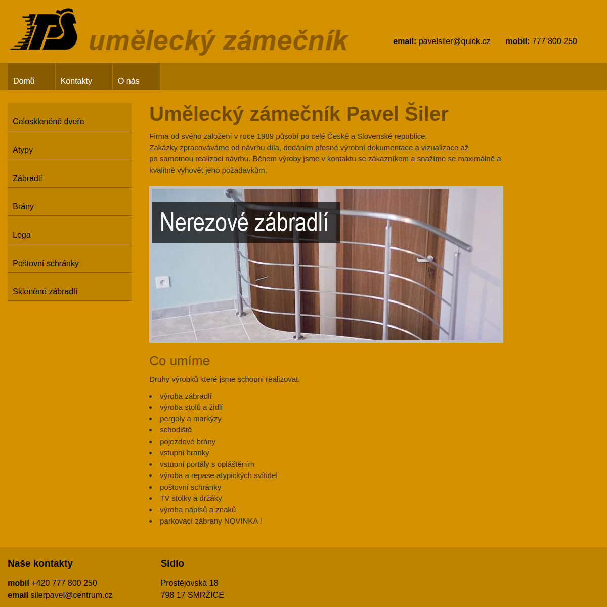 Pavel Šiler website