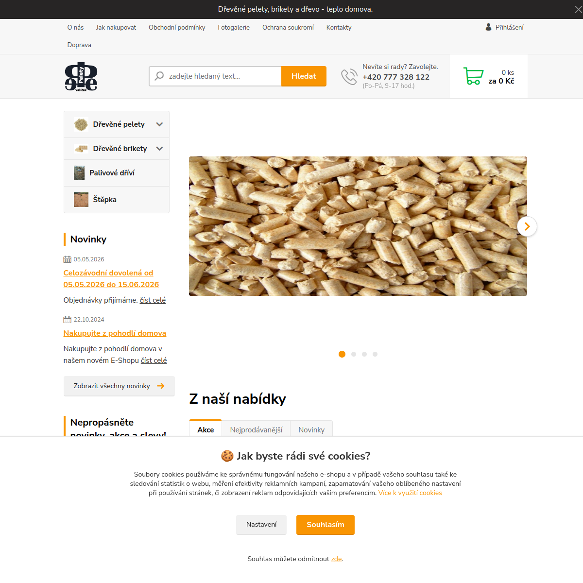 Velkoobchodina website