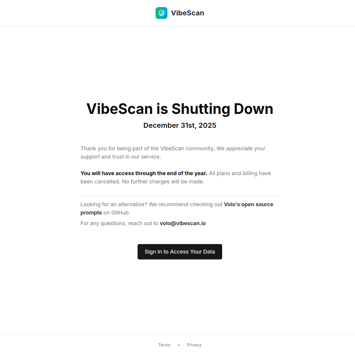 VibeScan screenshot 2
