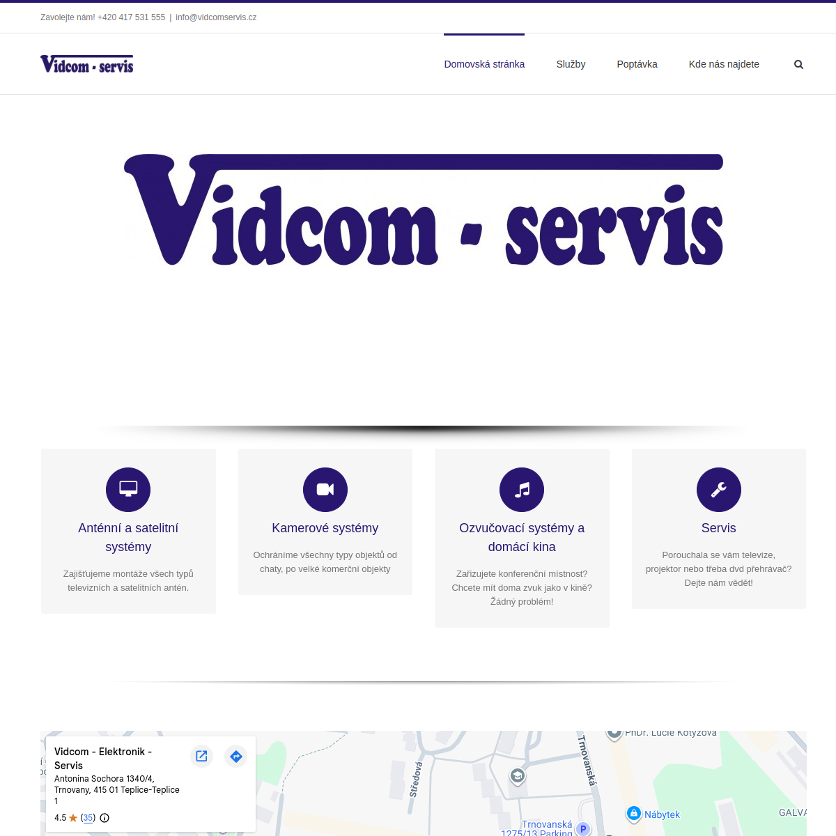 Vidcom - servis website