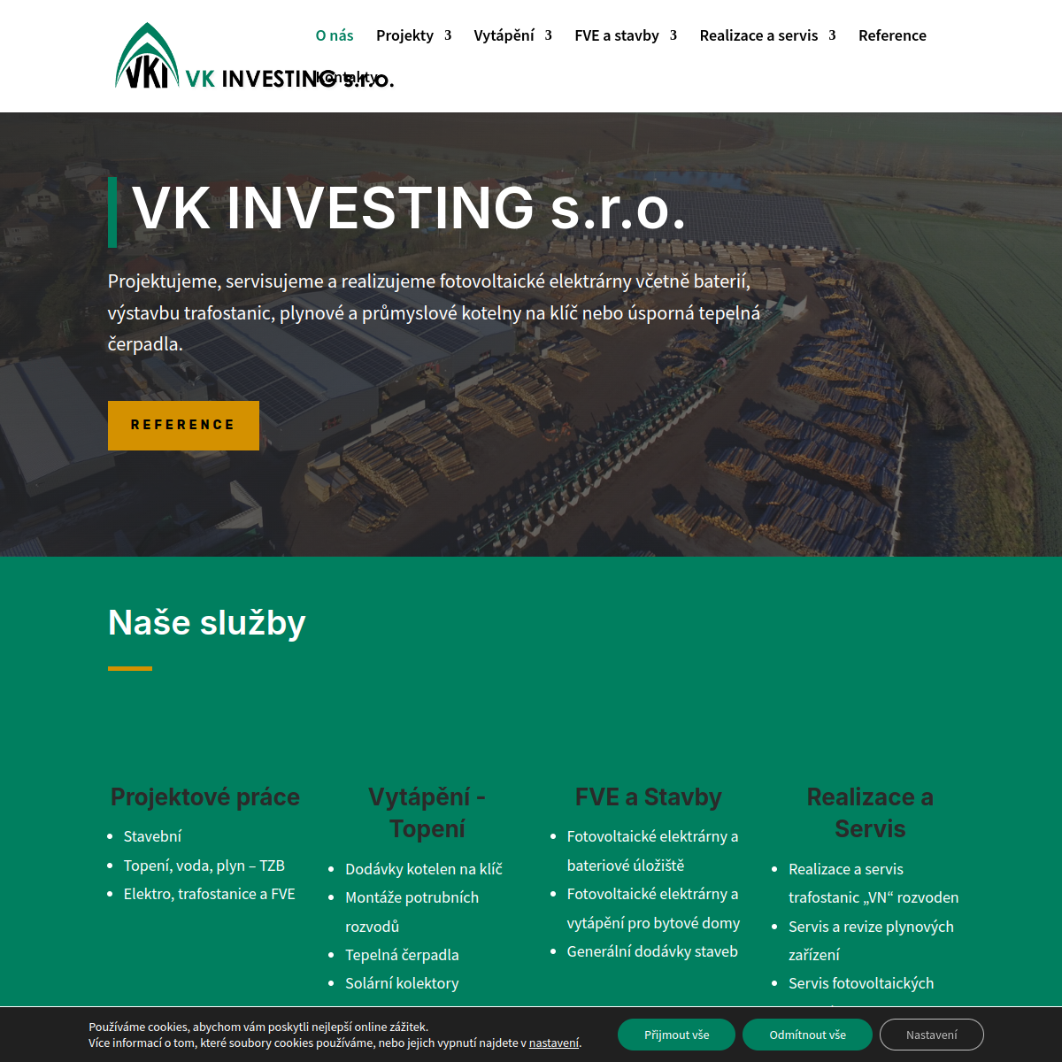 VK INVESTING s.r.o. website