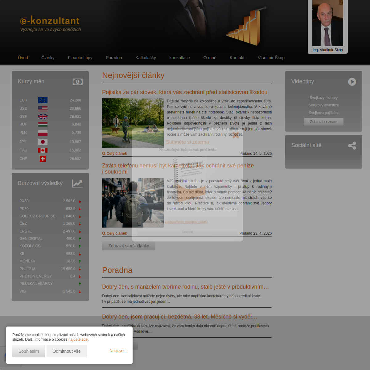 Ing. Vladimír Škop website
