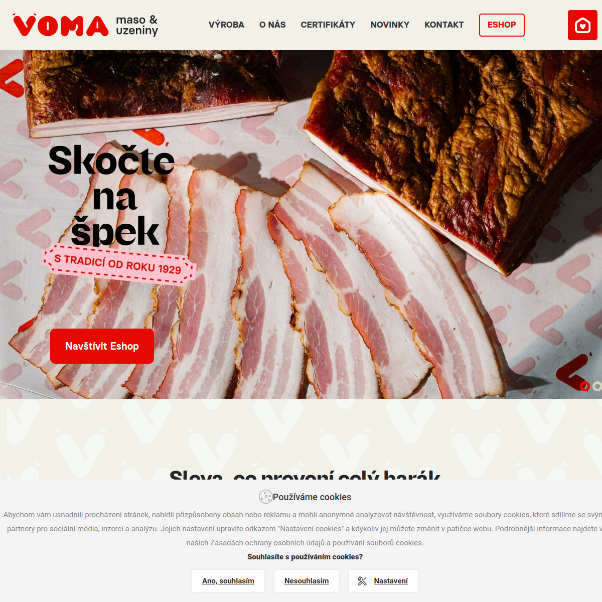 VOMA, s.r.o. website