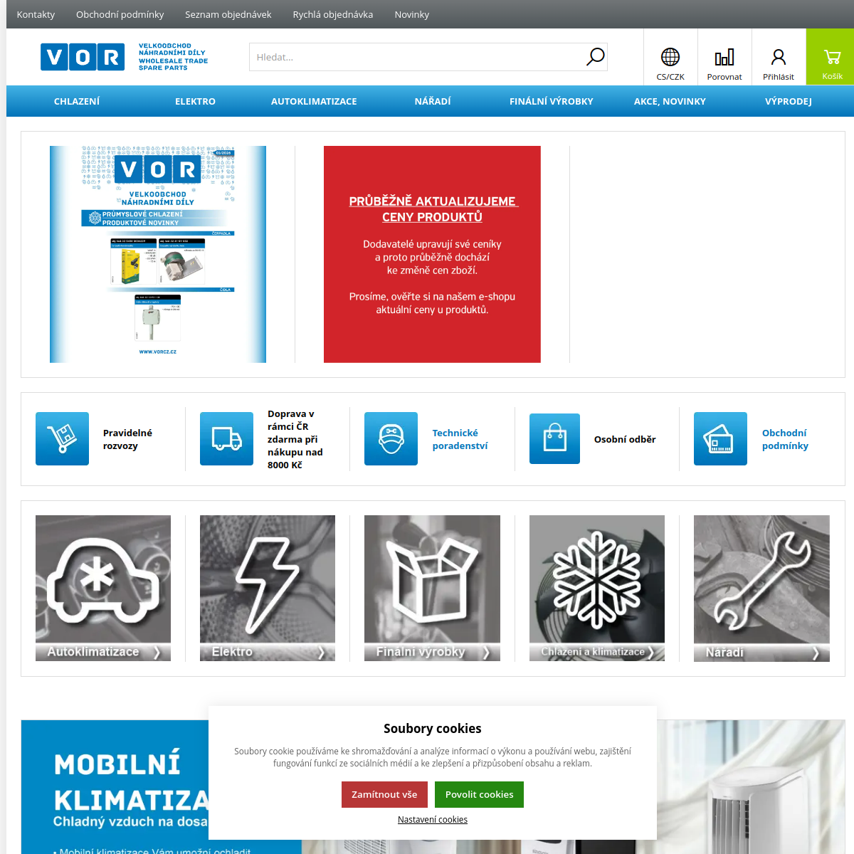 VOR, spol. s r.o. website