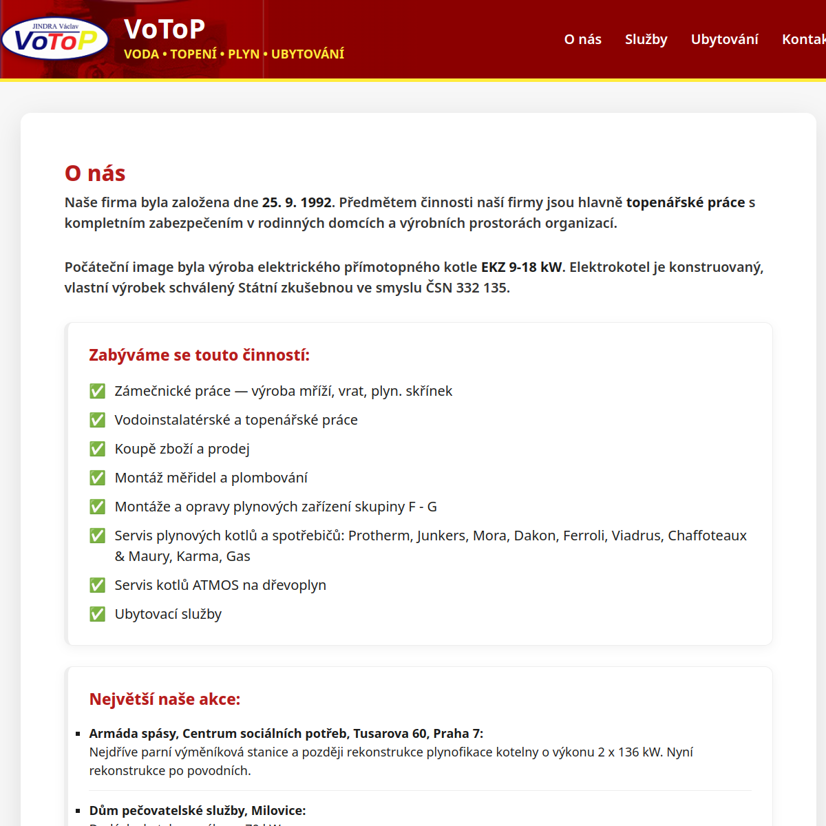Václav Jindra - VoToP website