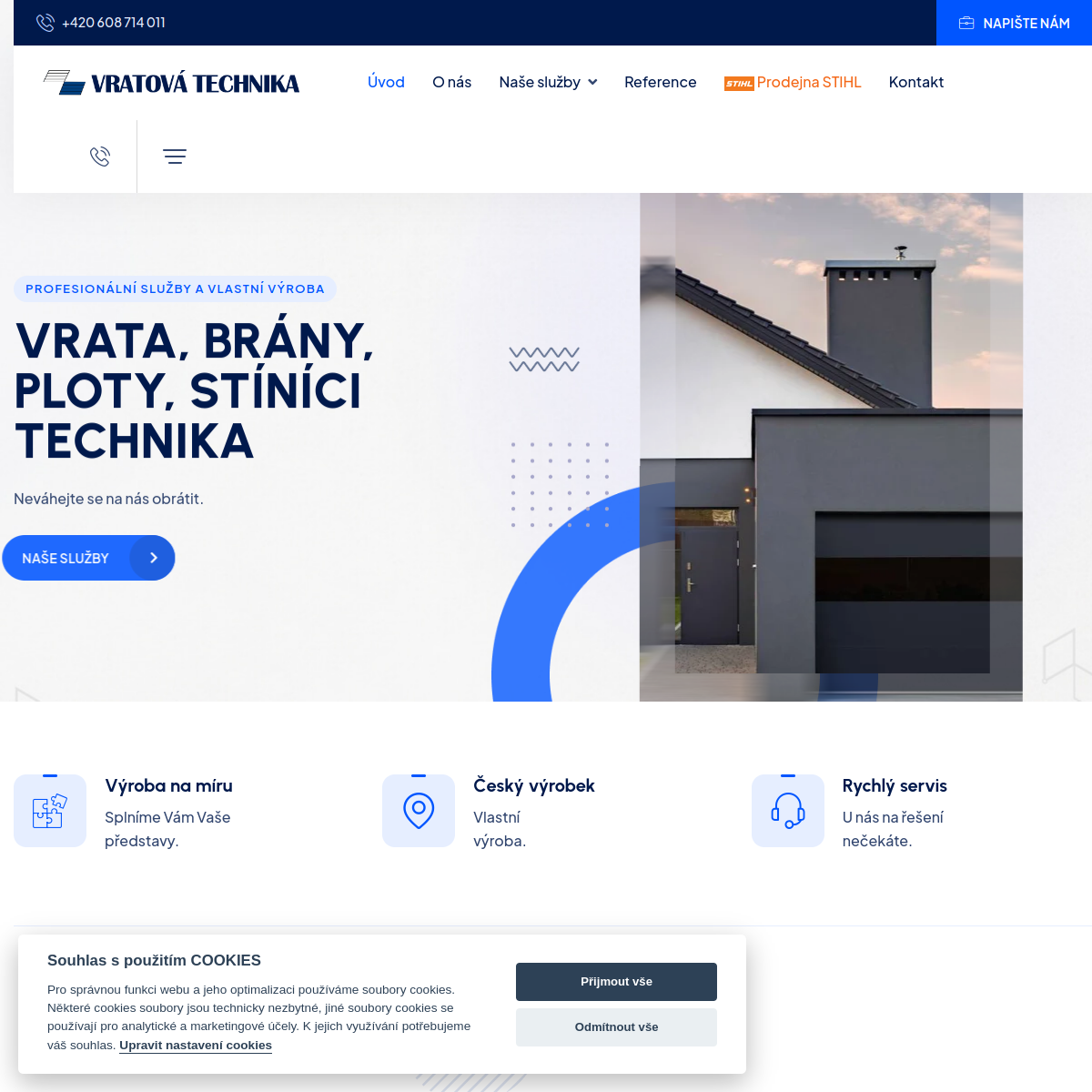 Vratová technika website
