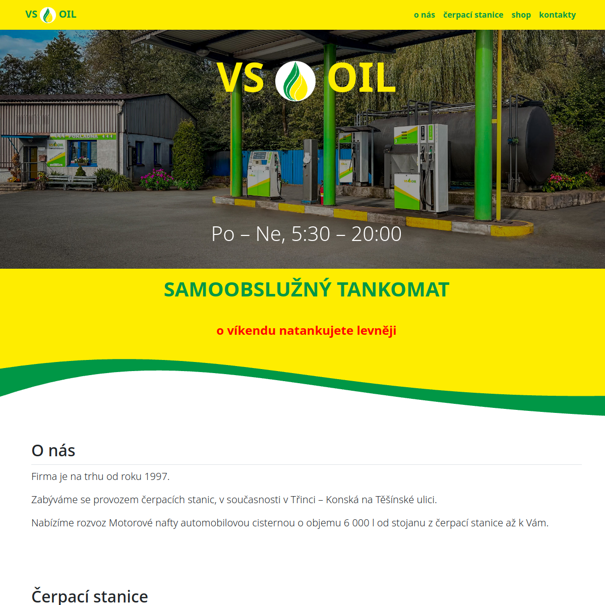 VS OIL website