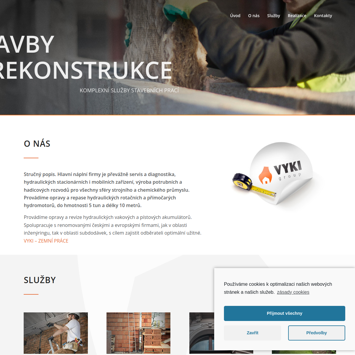 VYKI TOOLS GROUP, s.r.o. website
